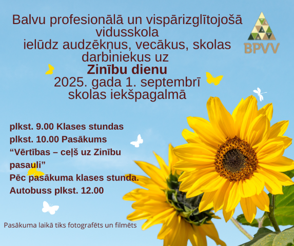 Zinību dienas afiša